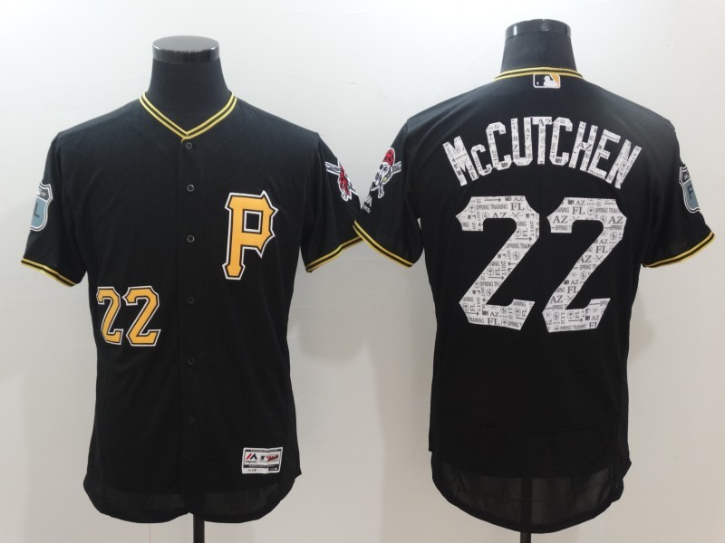2017 MLB Pittsburgh Pirates #22 Mccutchen Black Jerseys